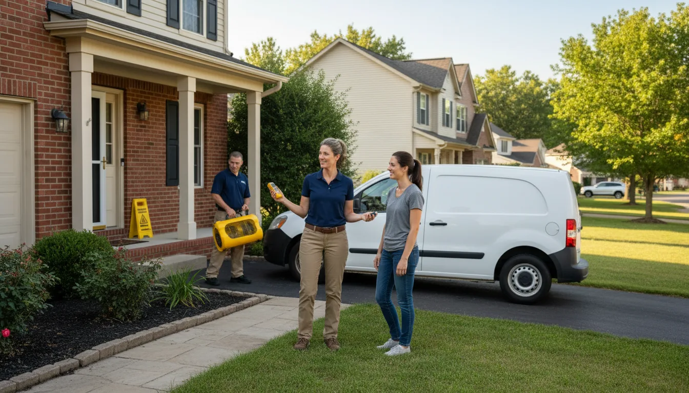 Residential water damage restoration in Franklin, NE